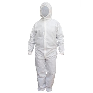 Foto 2 | 10 Pzas Overol Desechable Tipo Tyvek Polipropileno Capucha