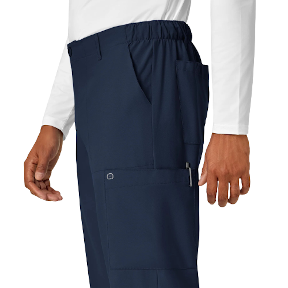 Foto 3 pulgar | Pantalón Enfermería Cargo Wonderwink Hombre Azul Marino