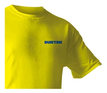 Foto 3 | Playera Cuello Redondo Color Amarillo Talla L Surtek