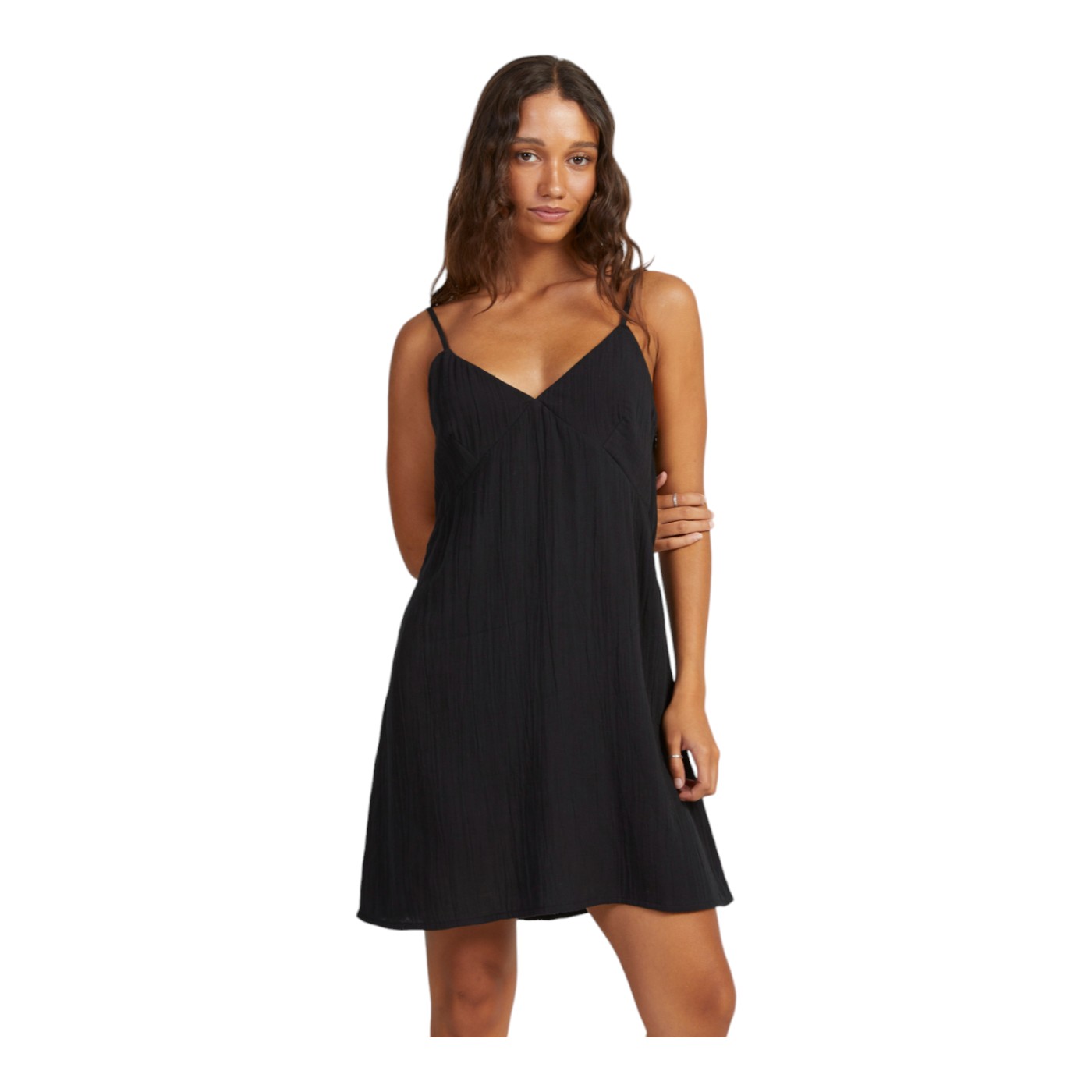 Vestido Roxy Santorini Para Mujer Color Negro Modelo  Urjwd03167kvj0