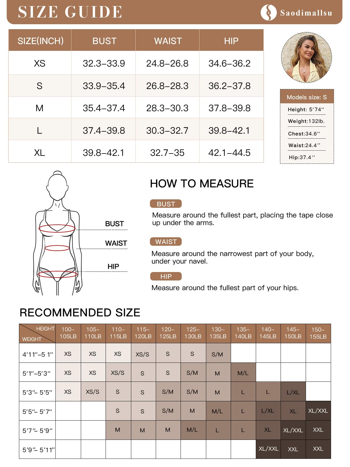 Foto 7 pulgar | Vestido de Playa Saodimallsu para Mujer-Venta Internacional