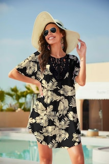 Foto 2 | Vestido de Playa con Cuello en V y Encaje Ekouaer - Venta Internacional