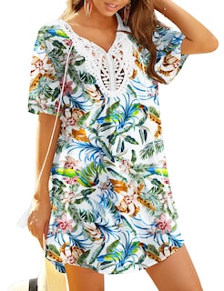 Foto 1 | Vestido de Playa con Cuello en V y Encaje Ekouaer - Venta Internacional
