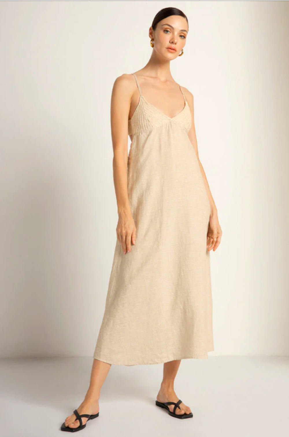 Vestido Largo Touche