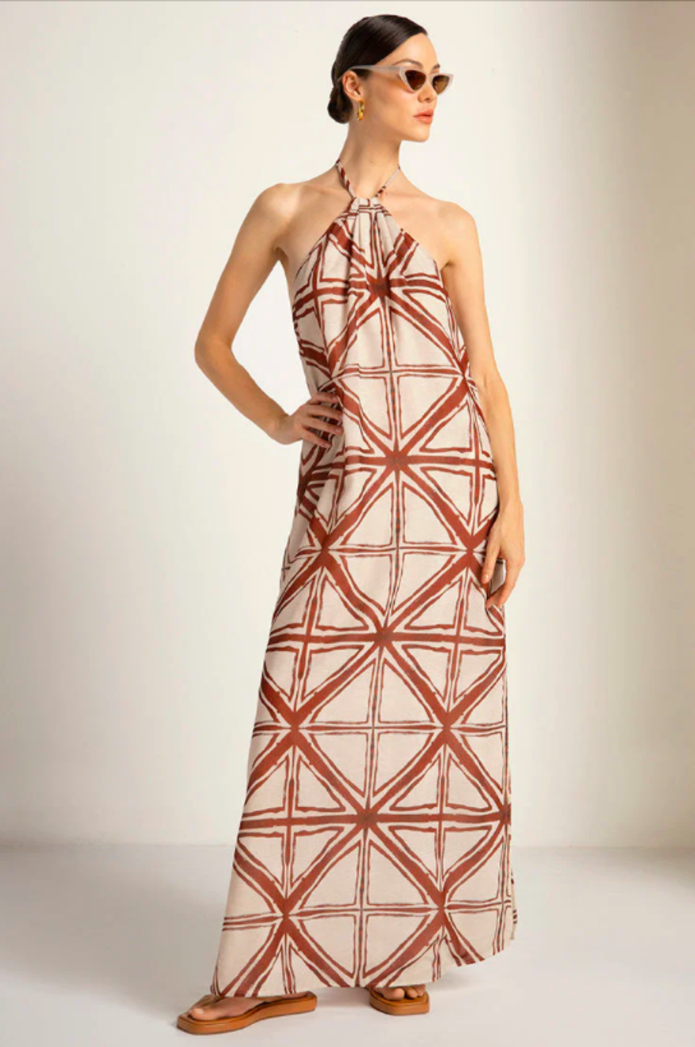 Vestido Largo Sin Mangas Touche