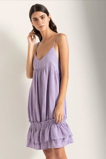 Foto 1 | Vestido Corto Morado Touche