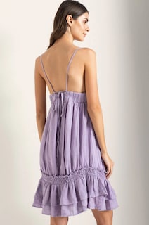Foto 2 | Vestido Corto Morado Touche