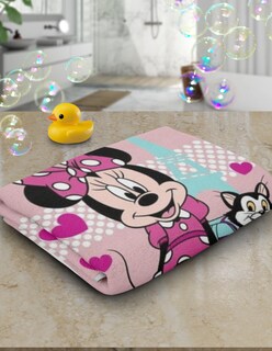 Foto 3 | Toalla NubiSuave Minnie Figaro color Rosa