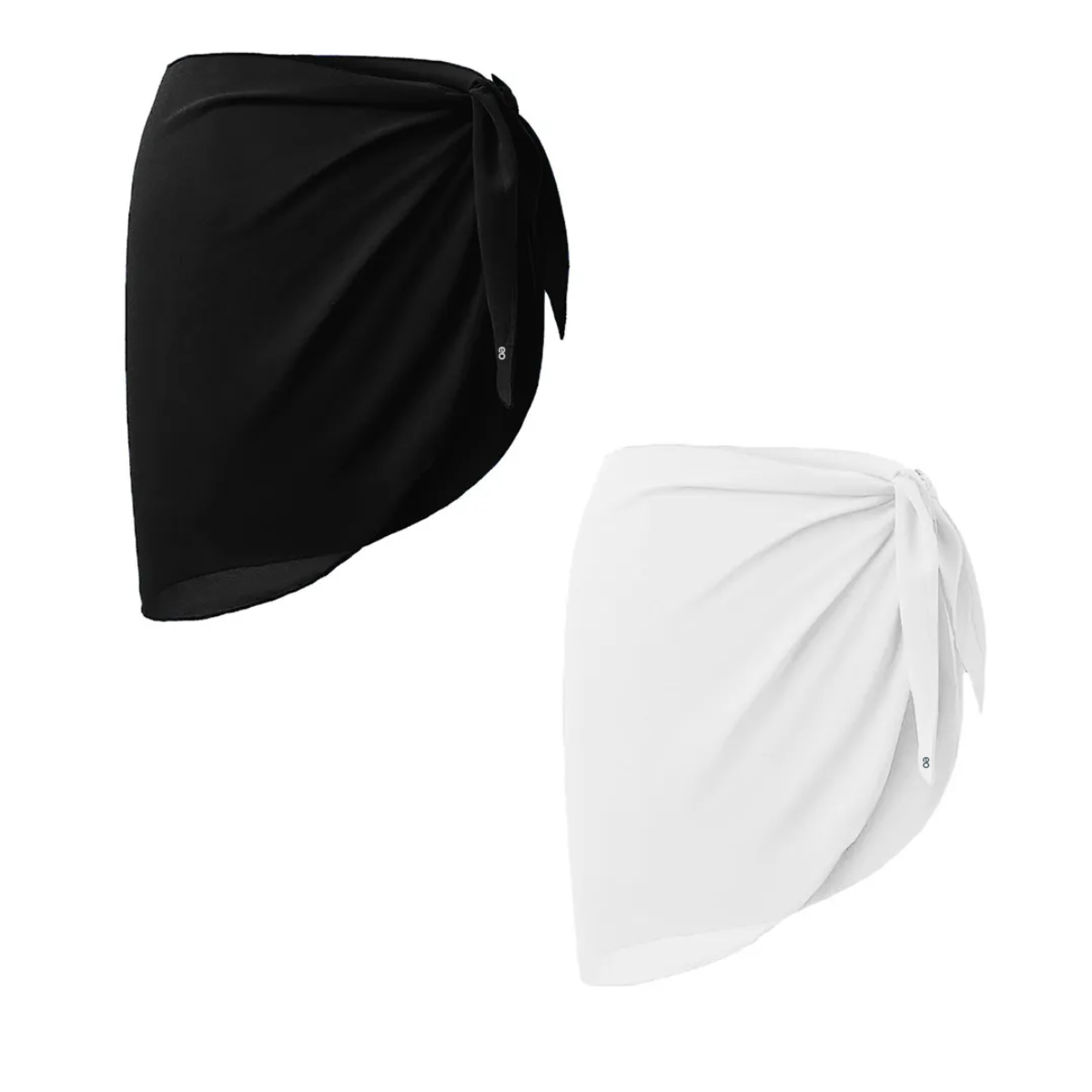 2 Pareos Playeros Para Mujer Ch/m Eo Safe Imports Esi-19741 Negro