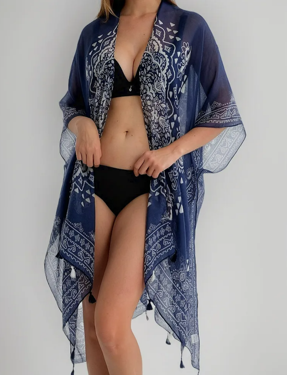 Foto 1 | Blusa De Protección Solar De Playa  Bikini Playa Pareo Cover