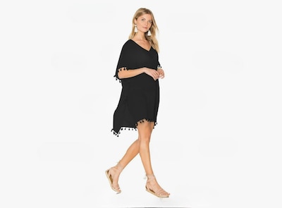 Foto 5 | Hermoso Pareo Vestido Playa Bordado Floral Cubre Bikini