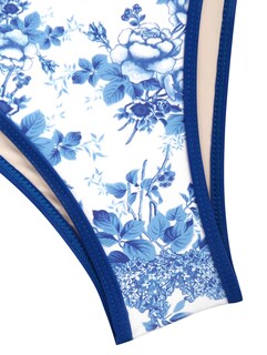 Foto 4 | Conjunto De Bikini Zaful Para Mujer Sin Tirantes, Calado, Texturizado, Azul - Venta Internacional.