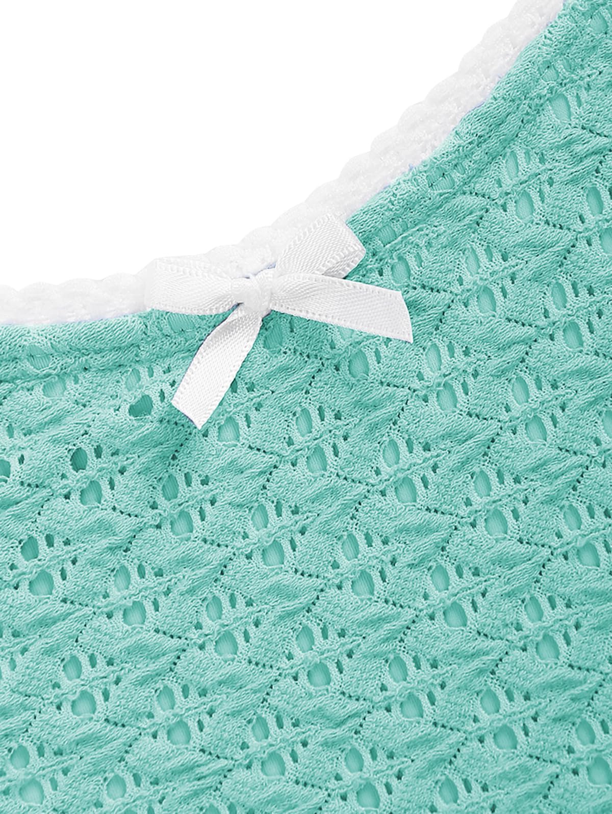 Foto 5 pulgar | Conjunto De Bikini Zaful Para Mujer Sin Tirantes, Calado, Texturizado, Azul - Venta Internacional.