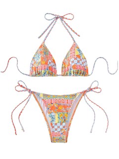 Foto 1 | Traje De Baño Halter Bikini Zaful Triangle De 2 Piezas Para Mujer - Venta Internacional.