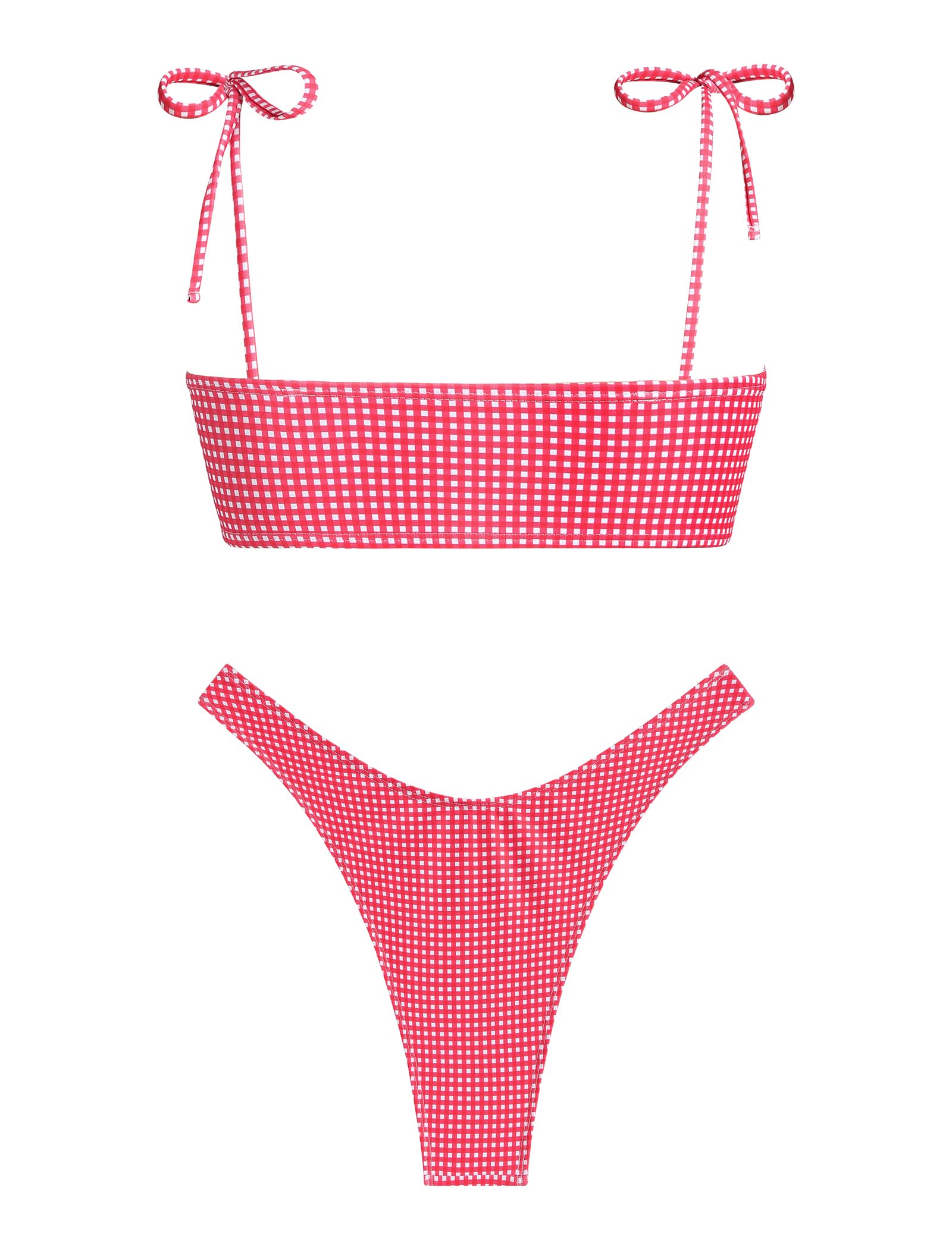 Foto 3 pulgar | Conjunto De Bikini Zaful Sexy Tie Con Correa Fina Y Anillas En O Texturizadas - Venta Internacional.