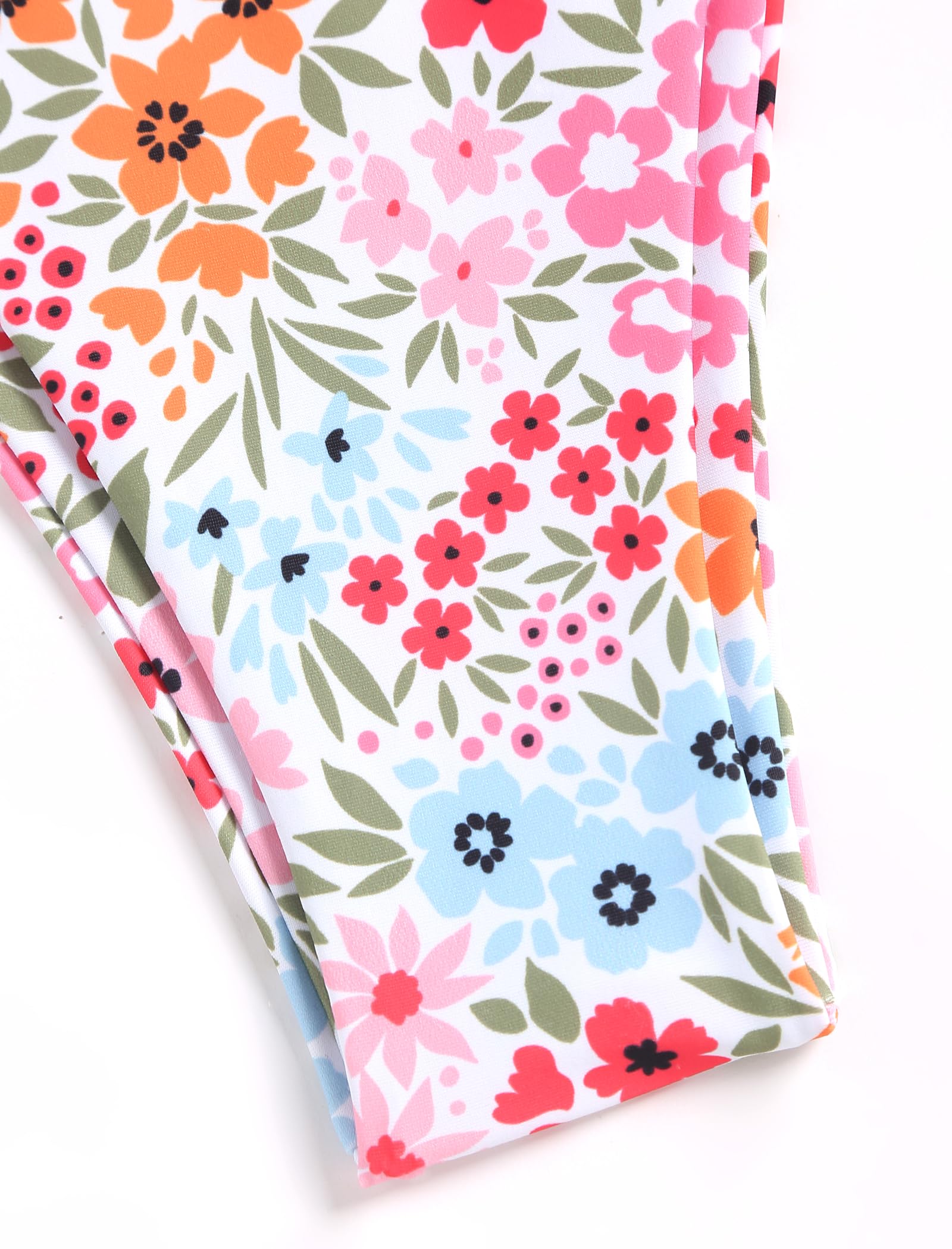 Foto 5 | Bikini Zaful Triangle Para Mujer Halter De Corte Alto Con Estampado Floral Rosa - Venta Internacional.