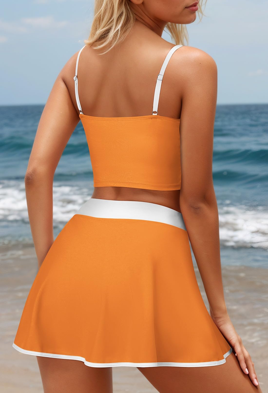 Foto 3 | Traje De Baño Pink Queen, Conjunto De Bikini De Cintura Alta De 2 Piezas Para Mujer - Venta Internacional.