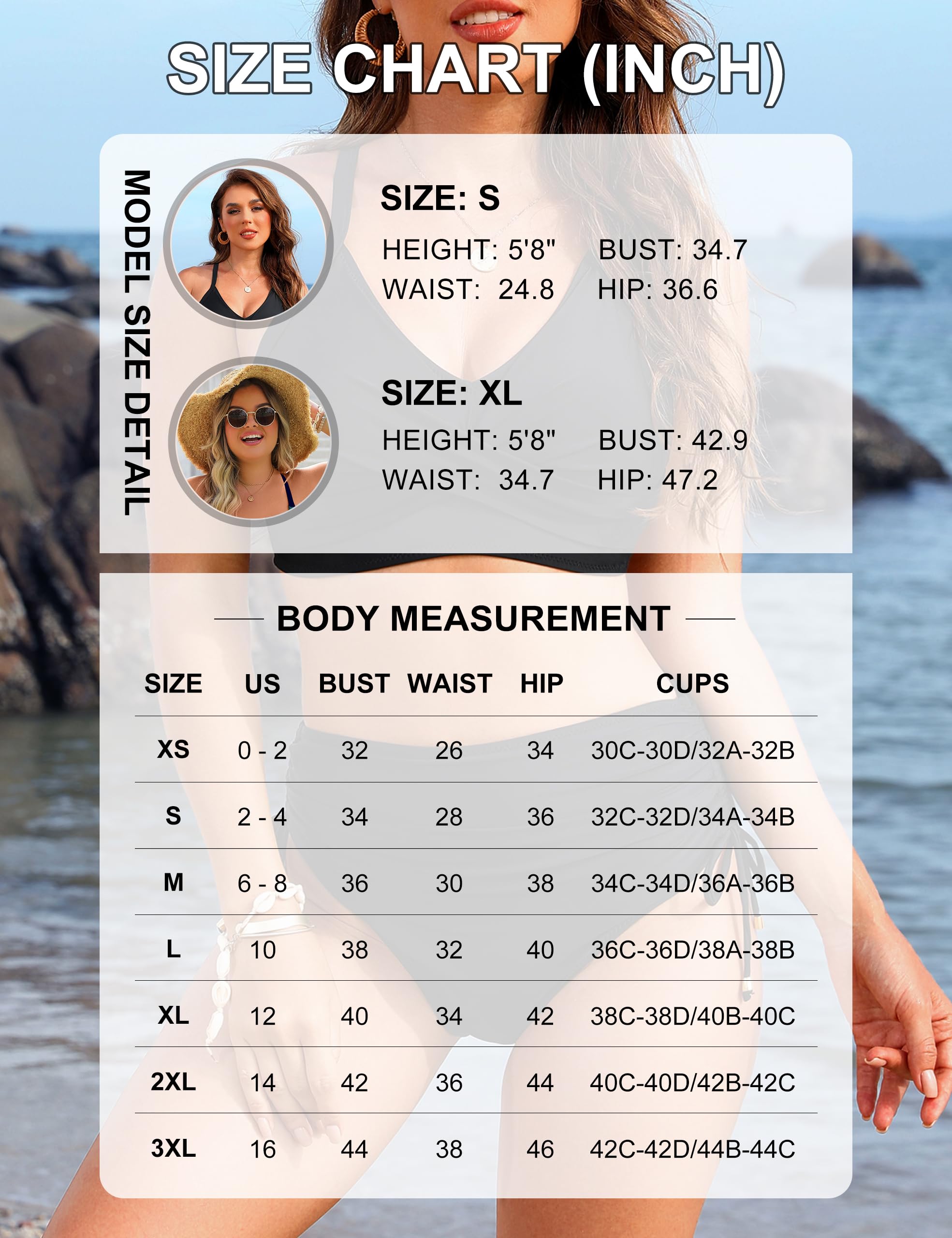 Foto 7 pulgar | Conjunto de Bikini Blooming Jelly Azul Cintura Alta para Mujer - Venta Internacional