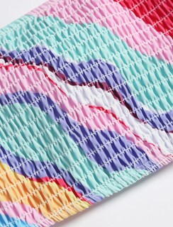 Foto 4 | Bikini Zaful Tipo Bandeau Acanalado De Corte Alto Sin Tirantes Para Mujer, 2 Piezas - Venta Internacional.