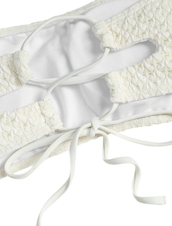 Foto 6 | Bikini Zaful Traje De Baño Tipo Bandeau Acanalado De Corte Alto Sin Tirantes Para Mujer - Venta Internacional.
