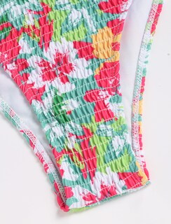 Foto 6 | Bikini Zaful Tipo Bandeau Acanalado De Corte Alto Sin Tirantes Para Mujer, 2 Piezas - Venta Internacional.