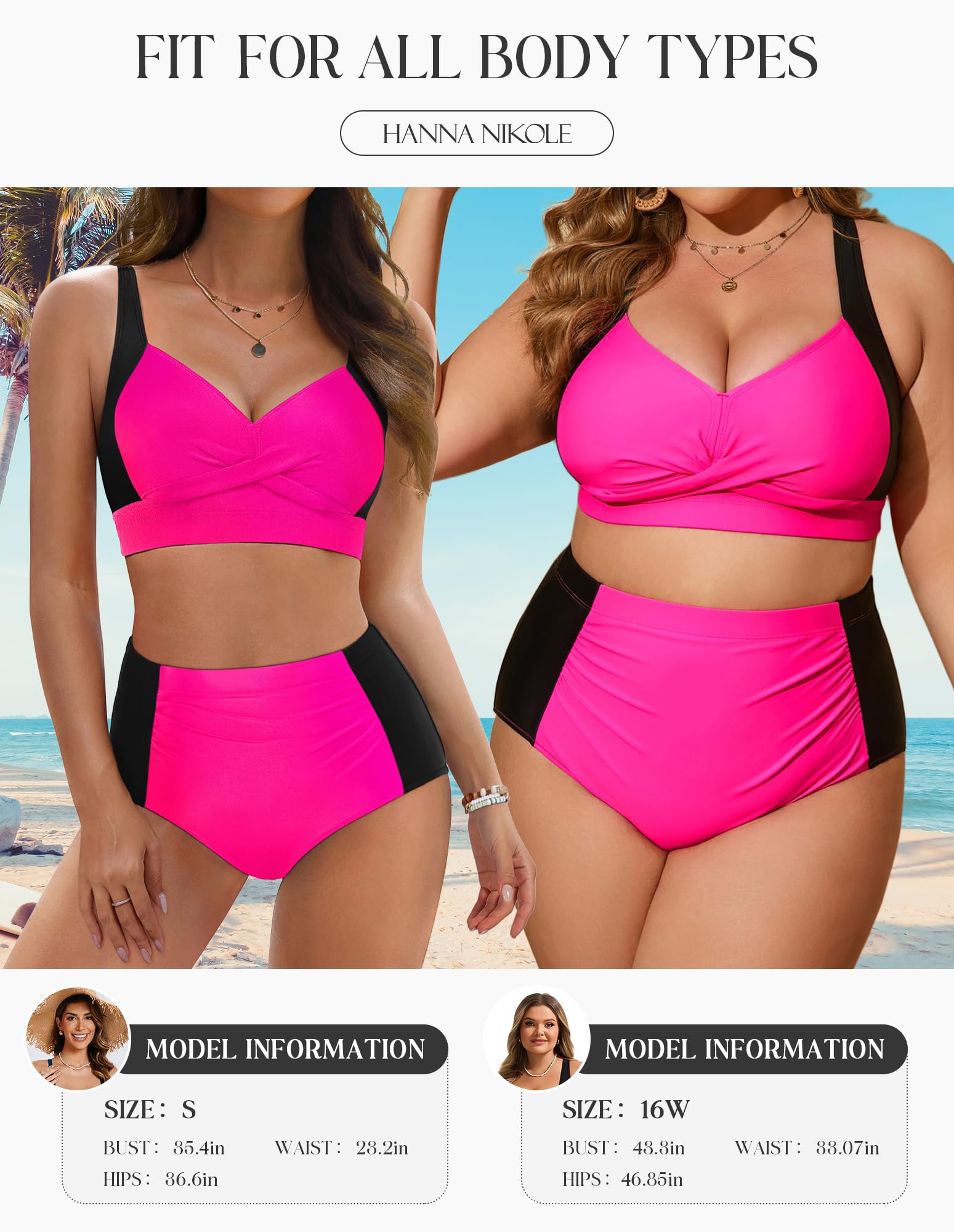 Foto 5 pulgar | Conjunto de Bikini Hanna Nikole Rosa - Venta Internacional