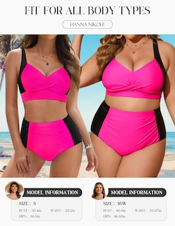 Foto 4 | Conjunto de Bikini Hanna Nikole Rosa - Venta Internacional