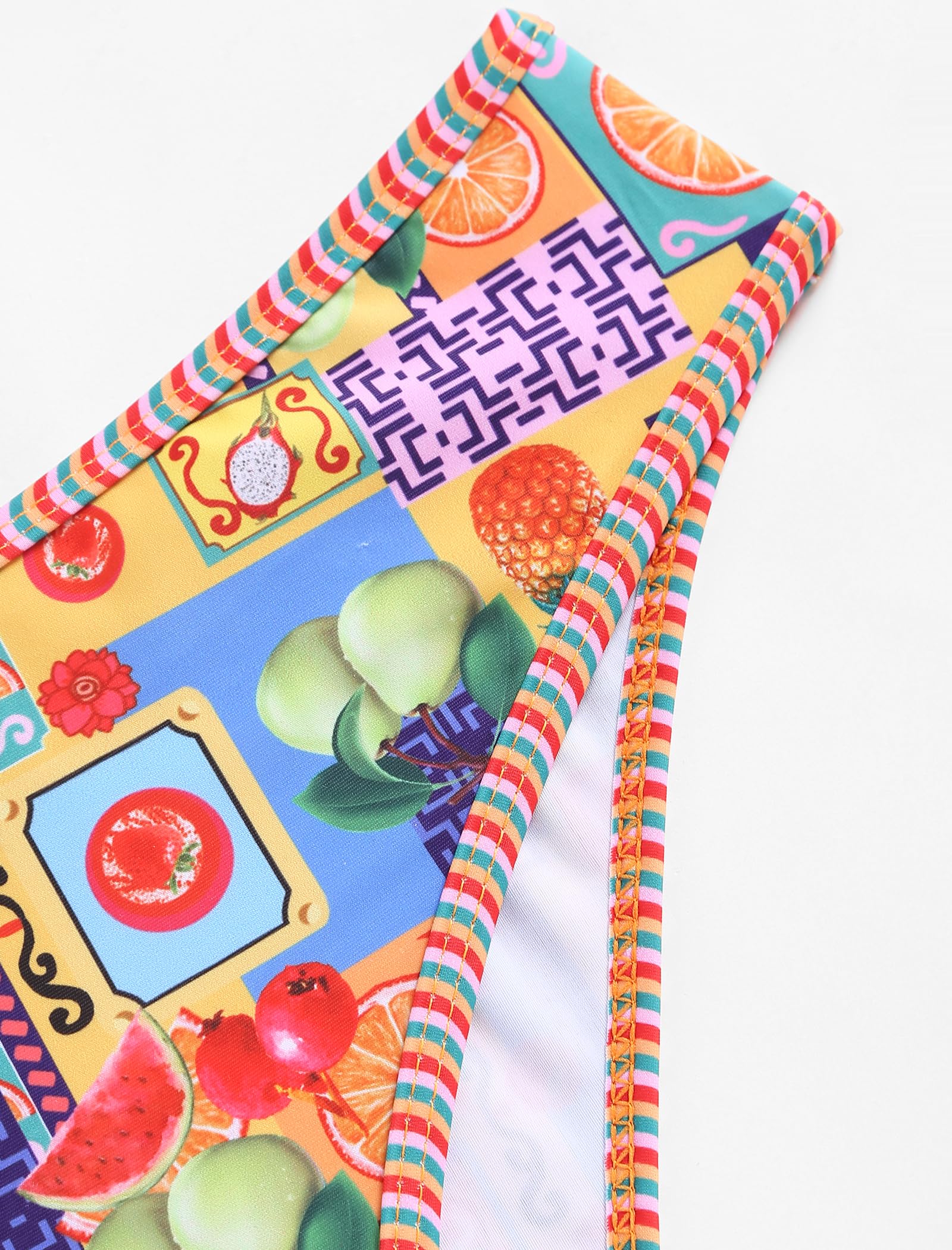 Foto 6 pulgar | Bikini Zaful Traje De Baño Tipo Bandeau Acanalado De Corte Alto Sin Tirantes Para Mujer - Venta Internacional.