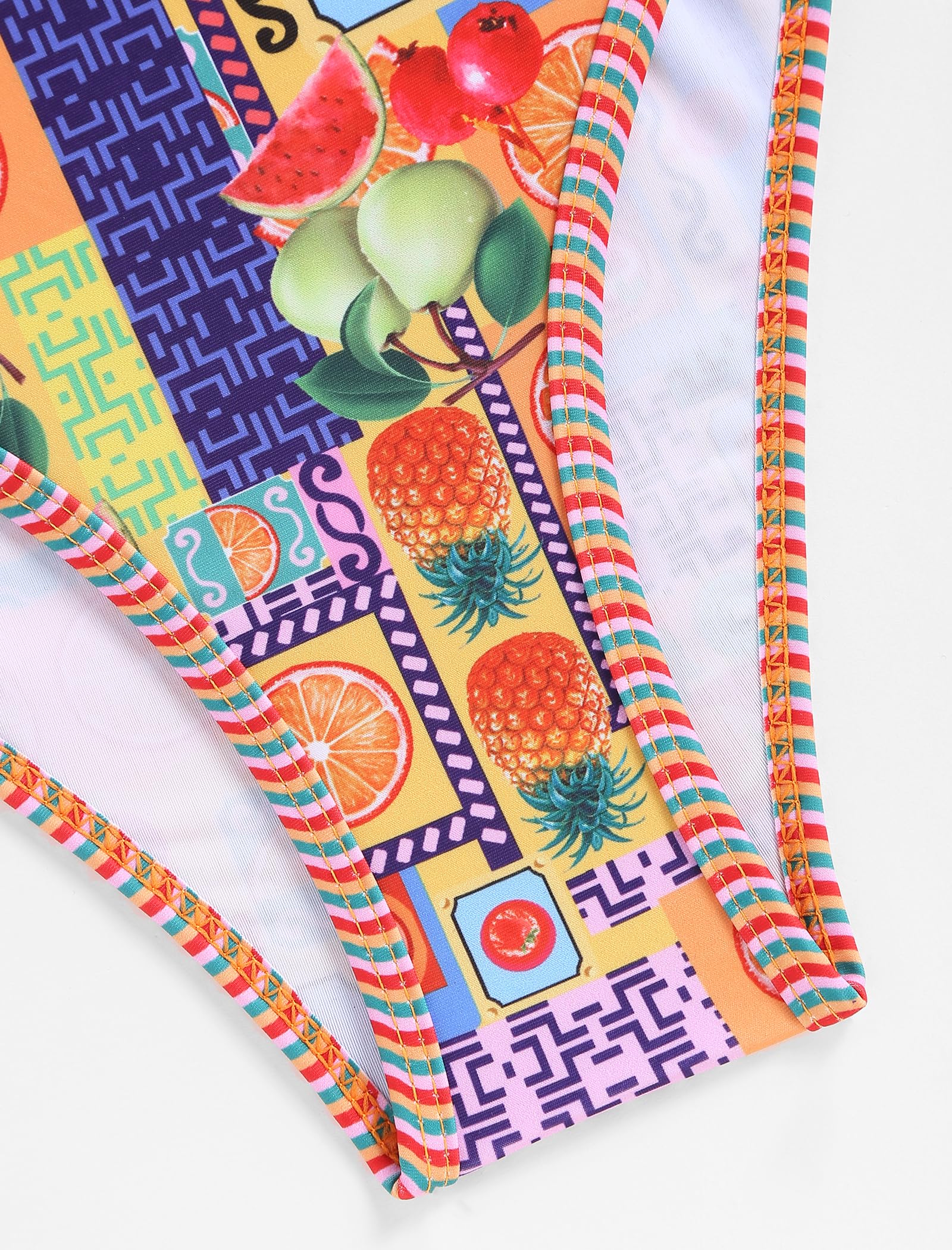 Foto 7 pulgar | Bikini Zaful Traje De Baño Tipo Bandeau Acanalado De Corte Alto Sin Tirantes Para Mujer - Venta Internacional.