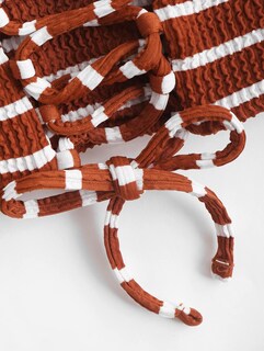 Foto 4 | Bikini Bandeau Corte Alto Acanalado sin Tirantes Mujer - Venta Internacional