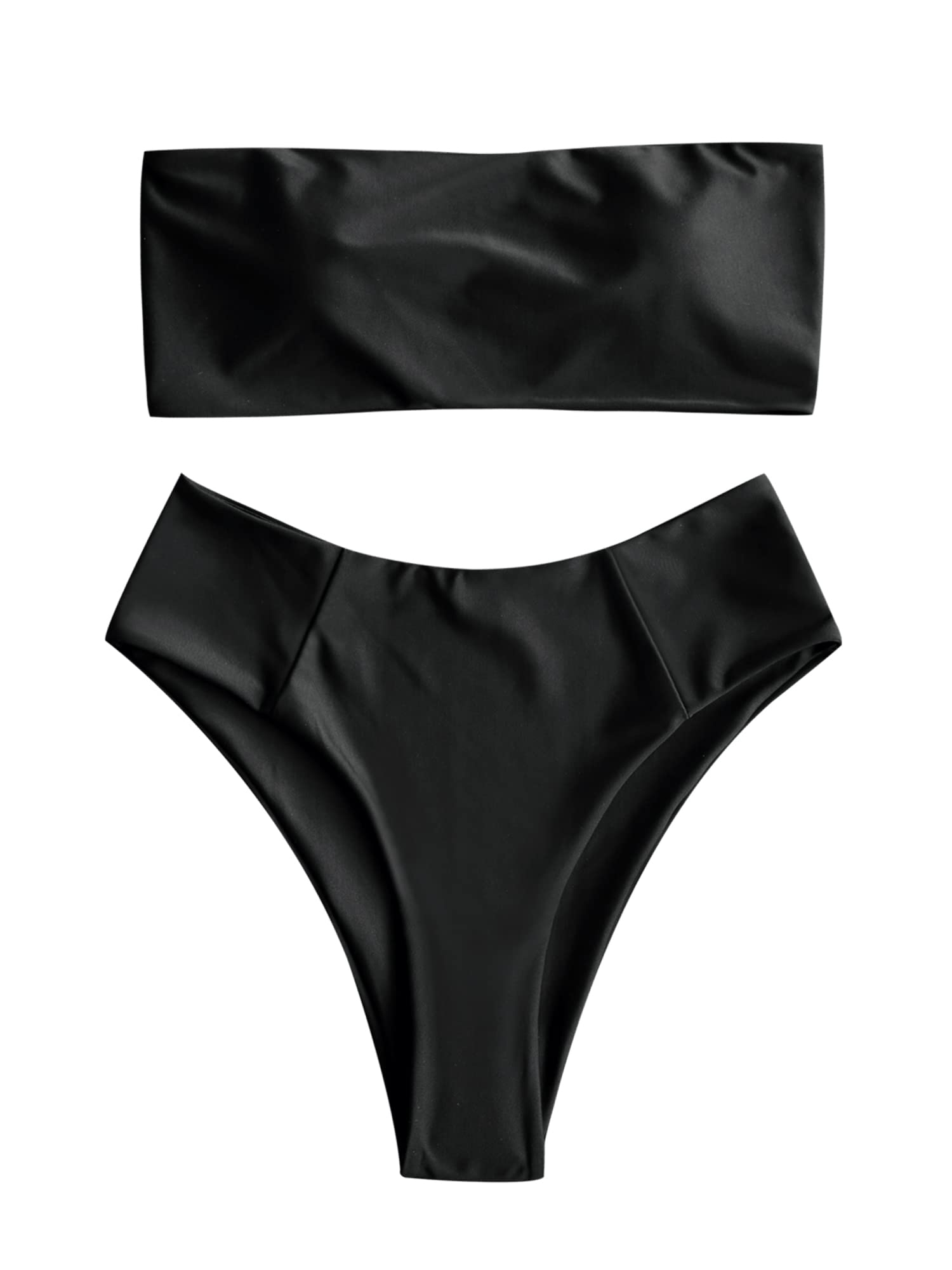 Foto 2 pulgar | Bikini Zaful Negro para Mujer - Venta Internacional