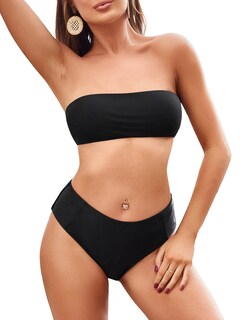 Foto 3 | Bikini Zaful Negro para Mujer - Venta Internacional