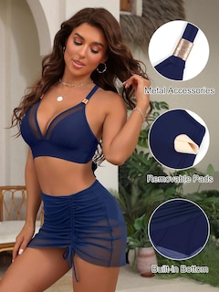 Foto 2 | Set de Bikini Blooming Jelly para Mujer Cintura Alta - Venta Internacional