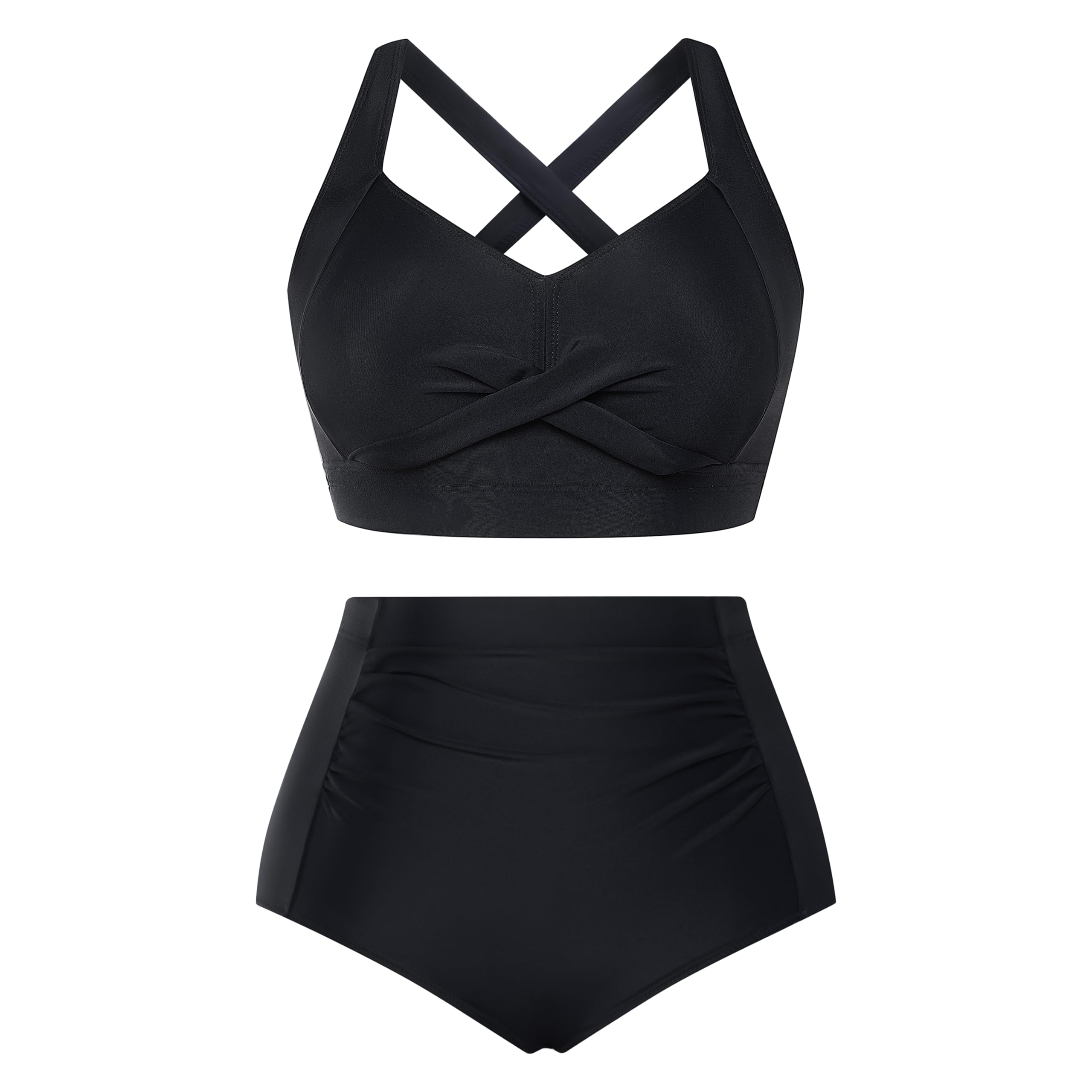 Foto 2 pulgar | Traje De Baño Hanna Nikole De 2 Piezas Para Mujer Negro Xxl 2025 - Venta Internacional.