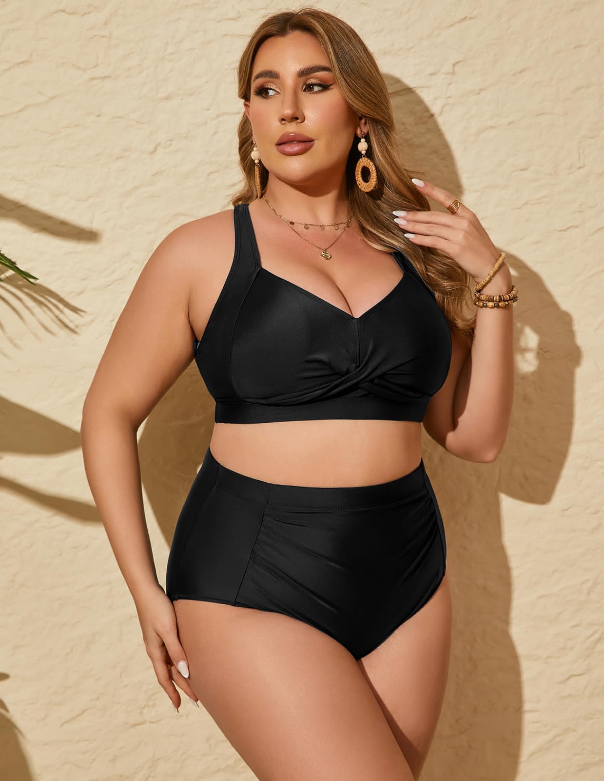 Foto 4 pulgar | Traje De Baño Hanna Nikole De 2 Piezas Para Mujer Negro Xxl 2025 - Venta Internacional.