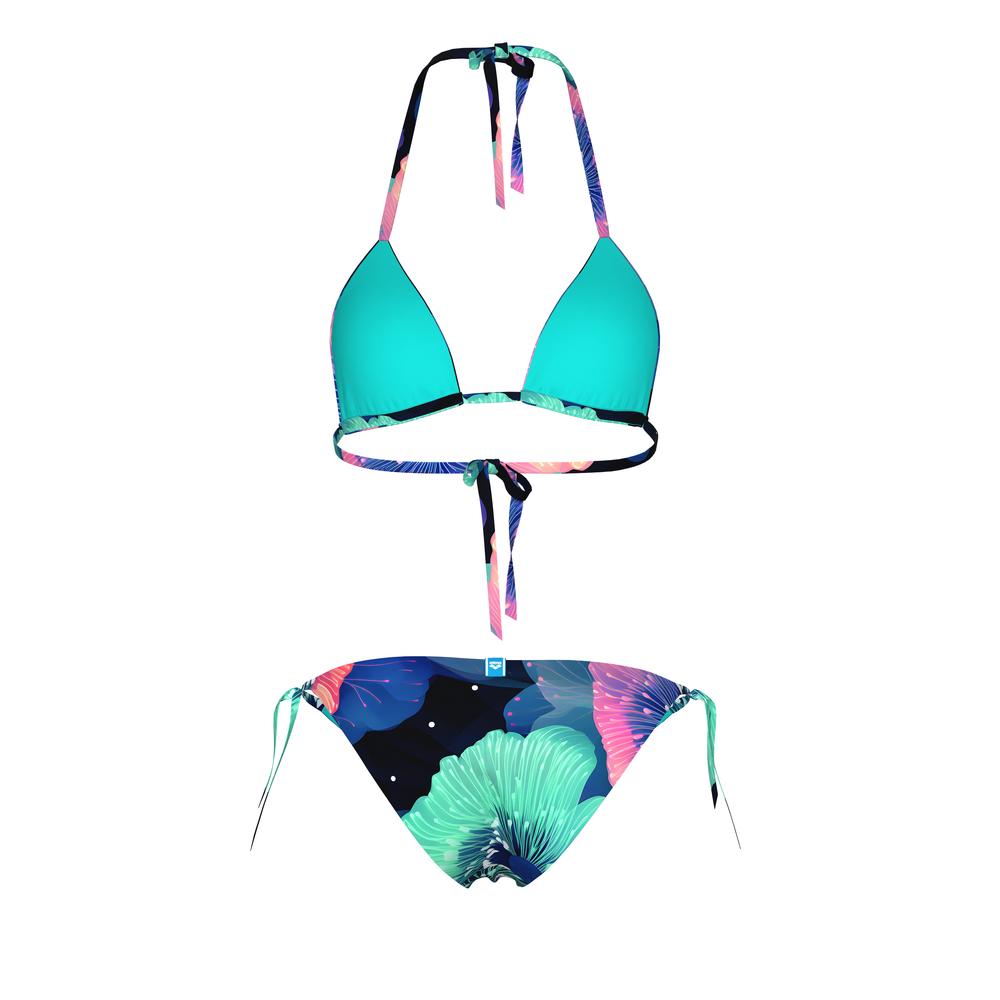 Foto 9 pulgar | Conjunto Bikini Arena Water Print Para Mujer Azul