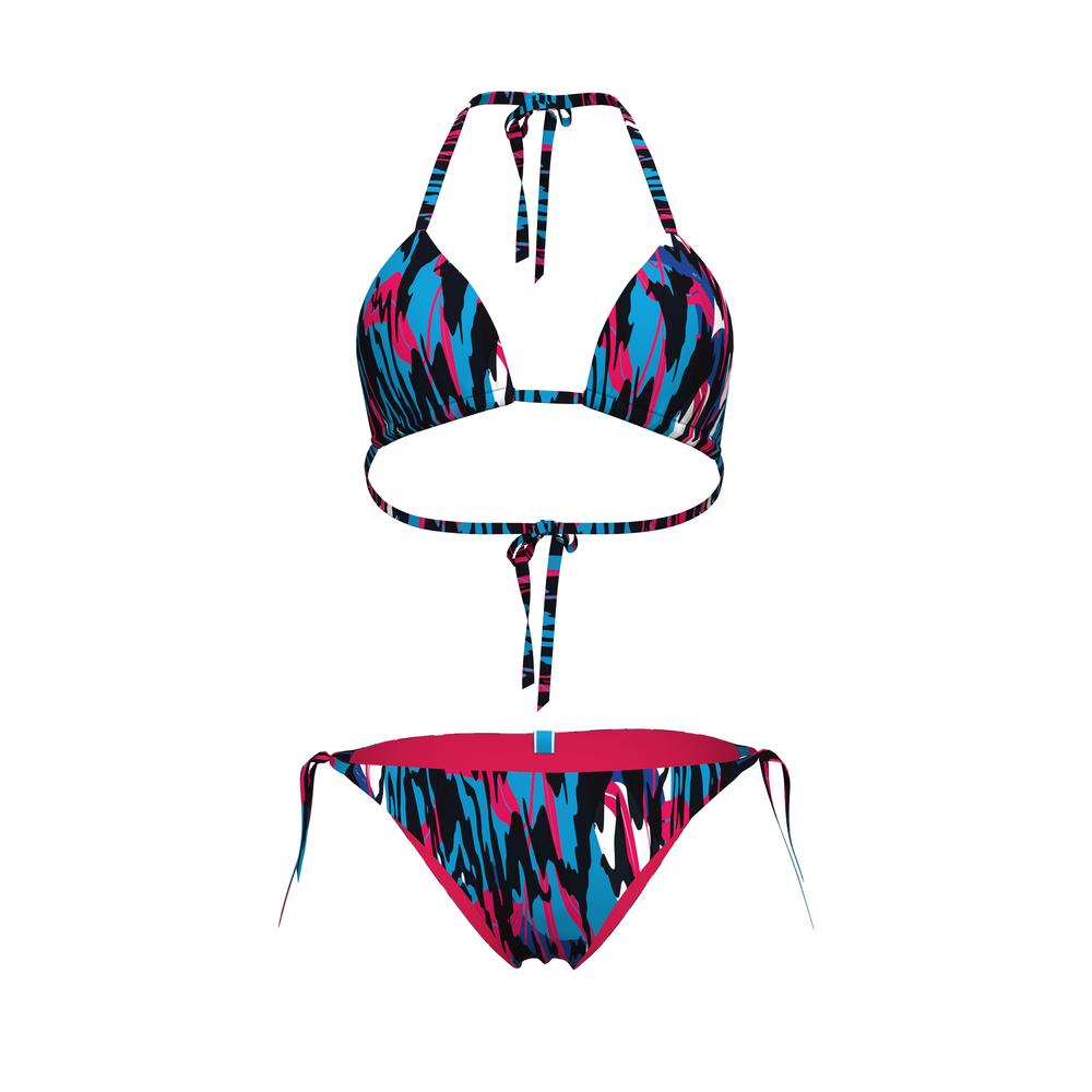 Foto 8 pulgar | Conjunto Bikini Arena Water Print Para Mujer Negro