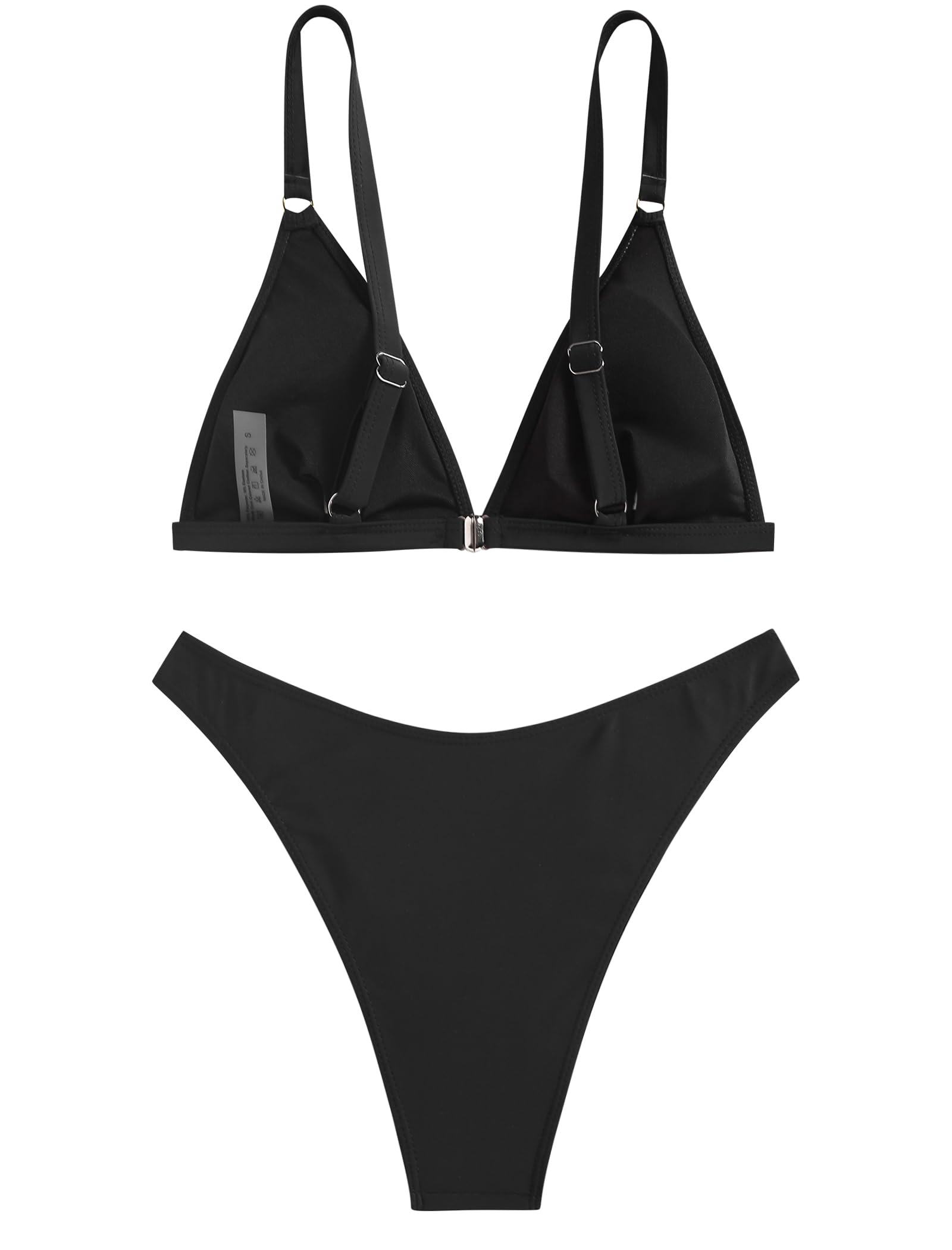 Foto 5 pulgar | Conjunto De Bikini Zaful Con Estampado Floral Y Cintura Alta Acolchado Para Mujer - Venta Internacional.