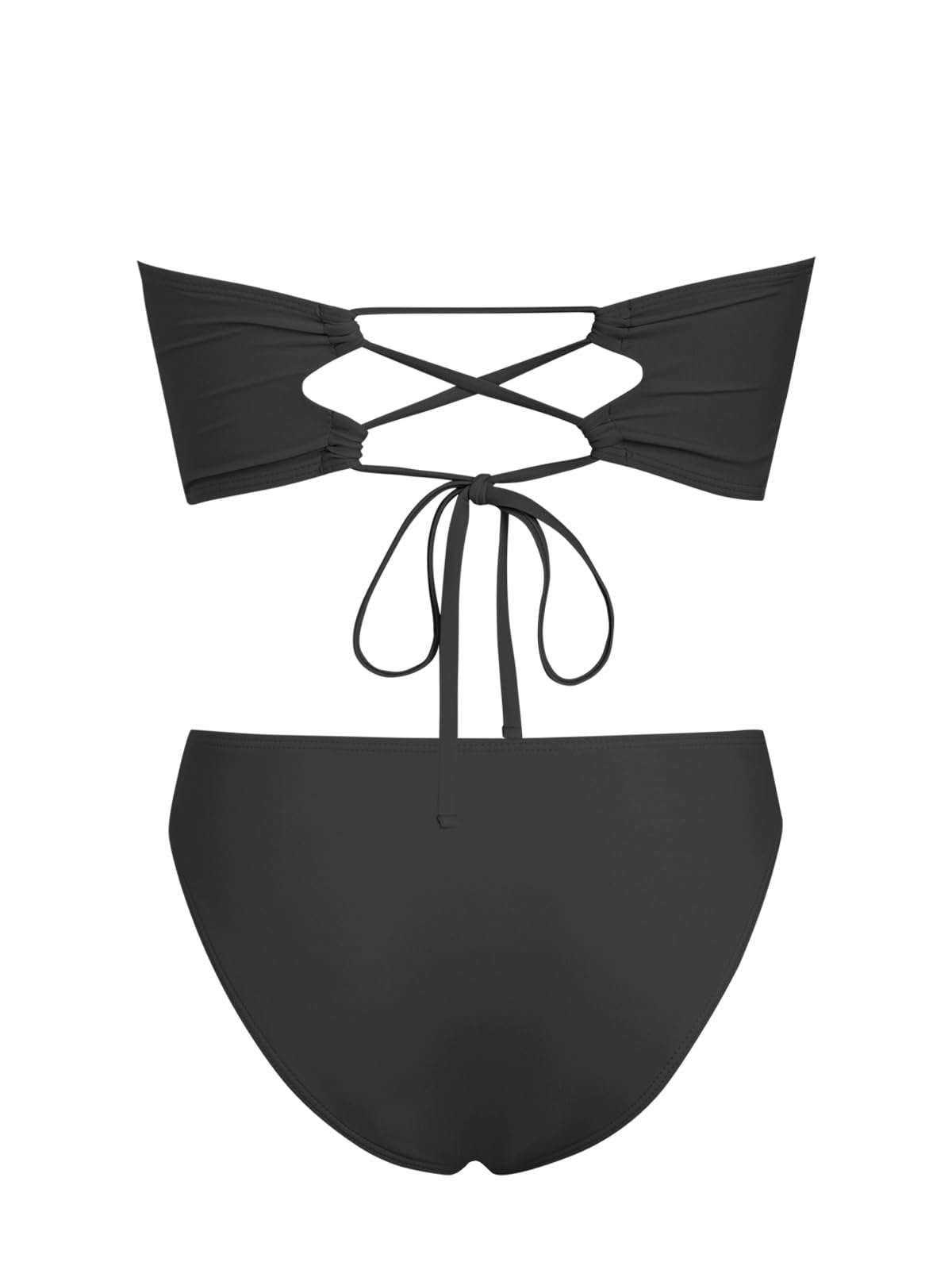 Foto 4 | Traje De Baño Zaful Para Mujer  3 Piezas  Tipo Bandeau Con Estampado Floral  Color Azul S - Venta Internacional.