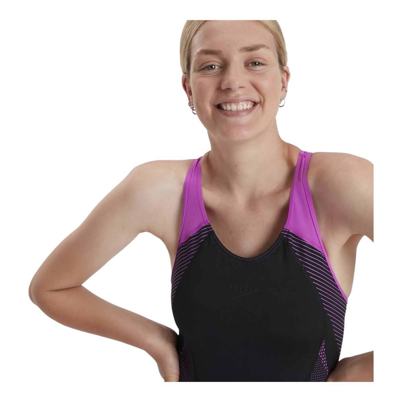 Foto 6 pulgar | Traje de Baño Speedo Negro para Mujer