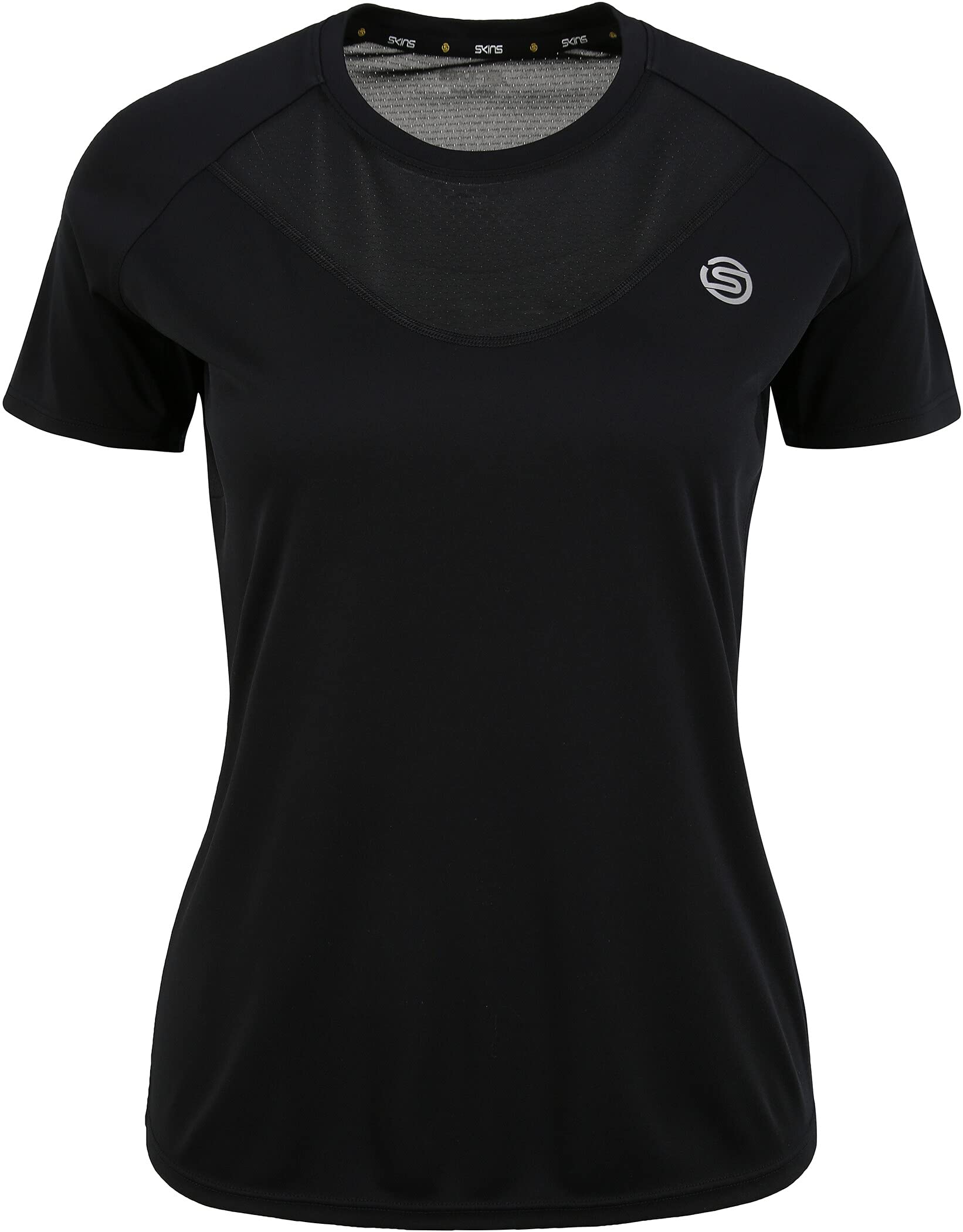 Camiseta Active De Manga Corta Skins Series-3 Para Mujer, Color Negro - Venta Internacional. $1,156