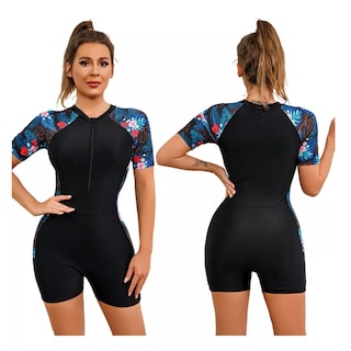 Foto 2 | Traje De Baño Natacion Mujer Completo Talla M Eo Safe Imports Esi-16248 Multicolor