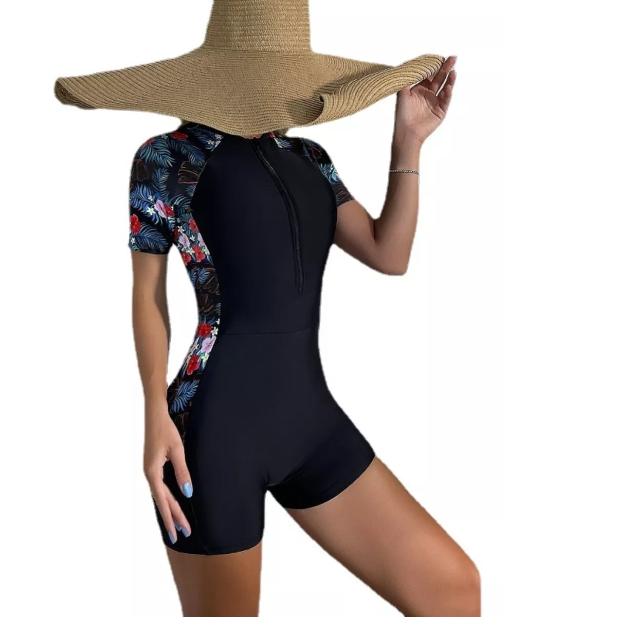 Foto 4 pulgar | Traje De Baño Natacion Mujer Completo Talla M Eo Safe Imports Esi-16248 Multicolor