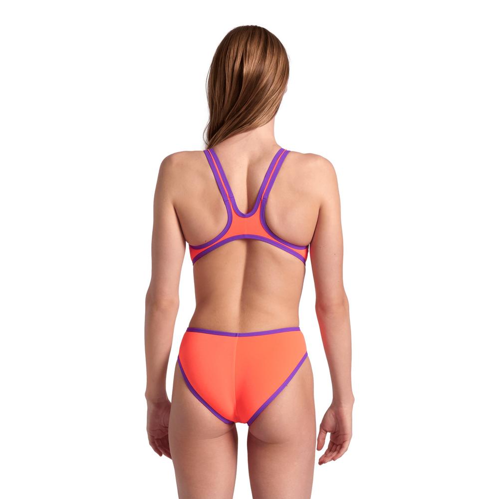 Foto 3 pulgar | Traje de Baño Arena One Big Naranja para Mujer