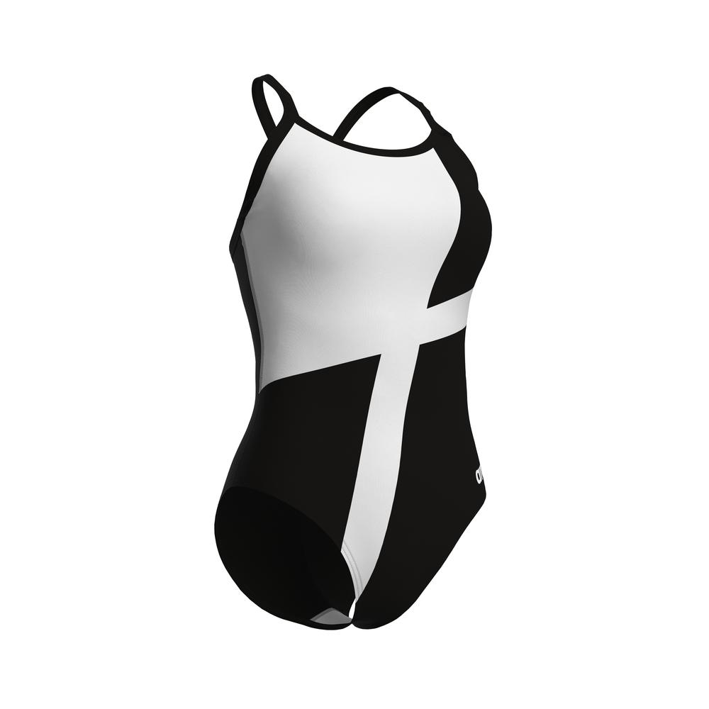 Foto 9 pulgar | Traje De Baño Arena Diamond Lightdrop Back Para Mujer Negro
