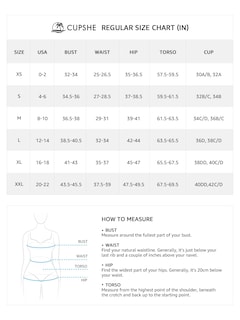 Foto 7 | Traje De Baño De Una Pieza Cupshe Con Cuello En V, Halter, Fruncido, Control De Barriga - Venta Internacional.
