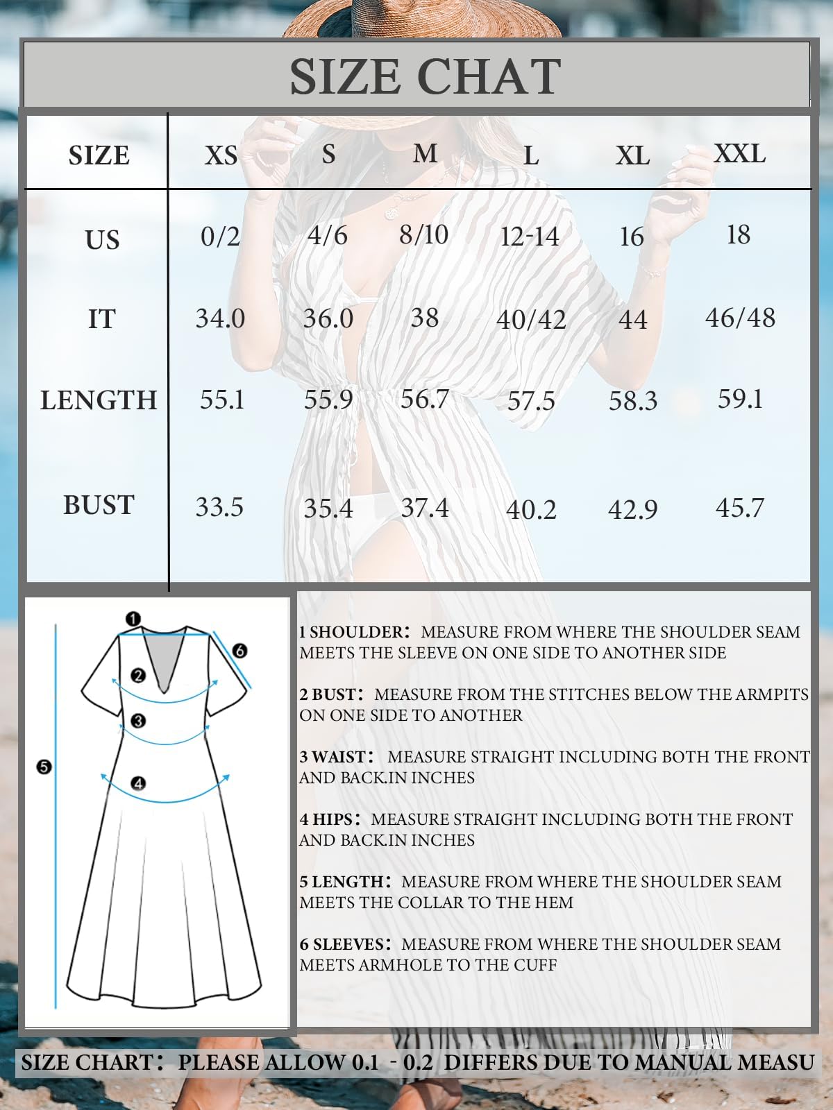 Foto 7 pulgar | Traje De Baño Tipo Kimono Cover Up Cupshe, Color Turquesa M - Venta Internacional.