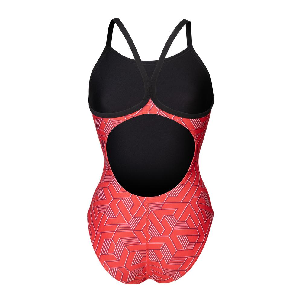 Foto 8 pulgar | Traje De Baño Arena Escape Lightdrop Back Para Mujer Rojo