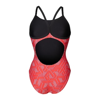 Foto 7 | Traje De Baño Arena Escape Lightdrop Back Para Mujer Rojo