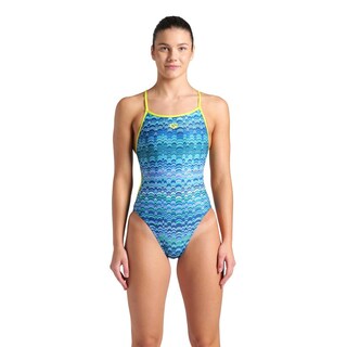 Foto 1 | Traje De Baño Arena Ondulation Lace Back Para Mujer Azul Cielo